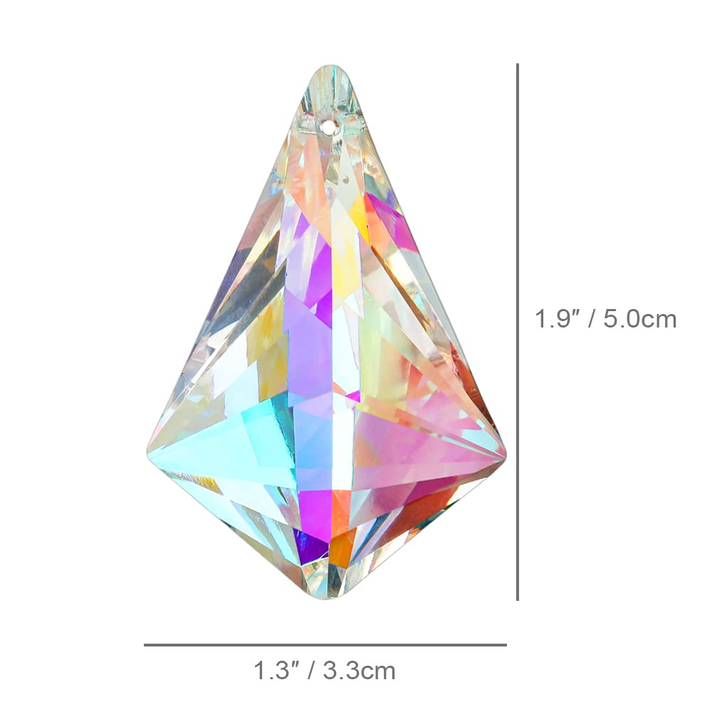 H and D Hyaline and Dora Christmas tree crystal prisms decorate festive spaces with color