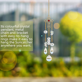 H&D HYALINE & DORA glass crystal chandelier cross decor