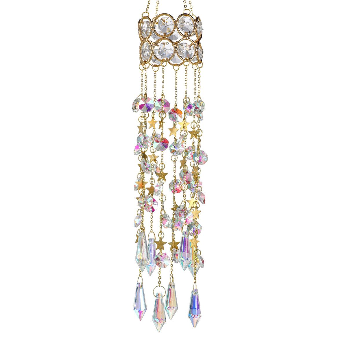 H&D HYALINE & DORA gold-plated rainbow chain adds luminous color