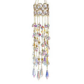 H&D HYALINE & DORA gold-plated rainbow chain adds luminous color
