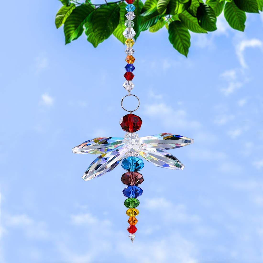 H&D HYALINE & DORA handmade glass crystals suncatcher sparkles in sun