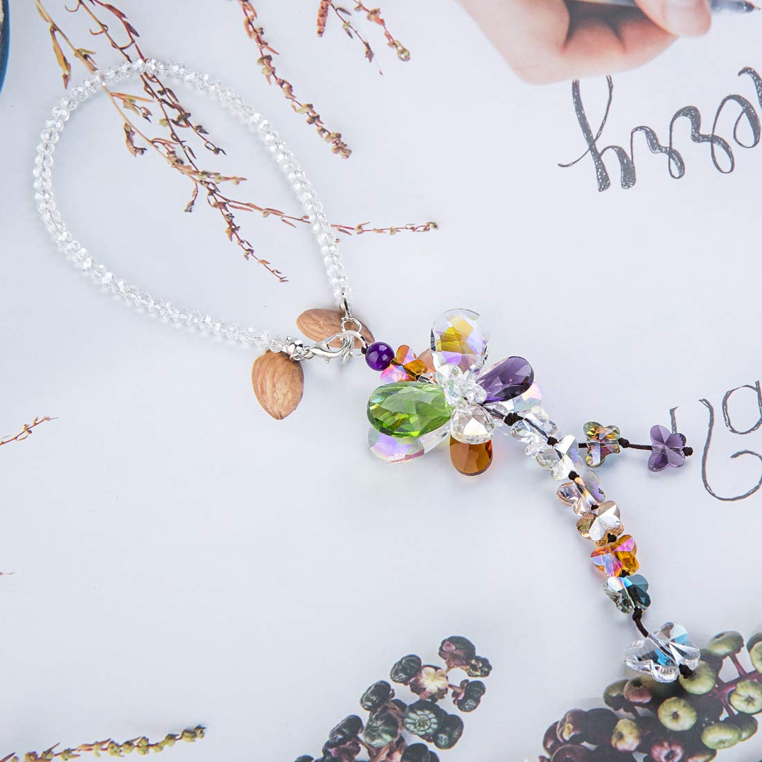 HD Hyaline & Dora indoor outdoor crystal pendants versatile decor for trees windows or walls.