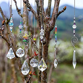 H&D Hyaline & Dora prismatic pendant for indoor and outdoor display.