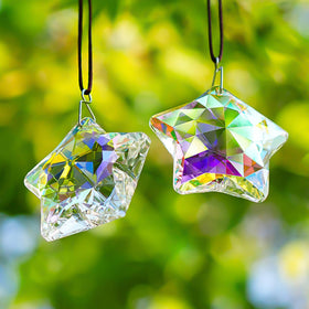 H&D Hyaline & Dora AB color star prism 2in enhances home decor with light.