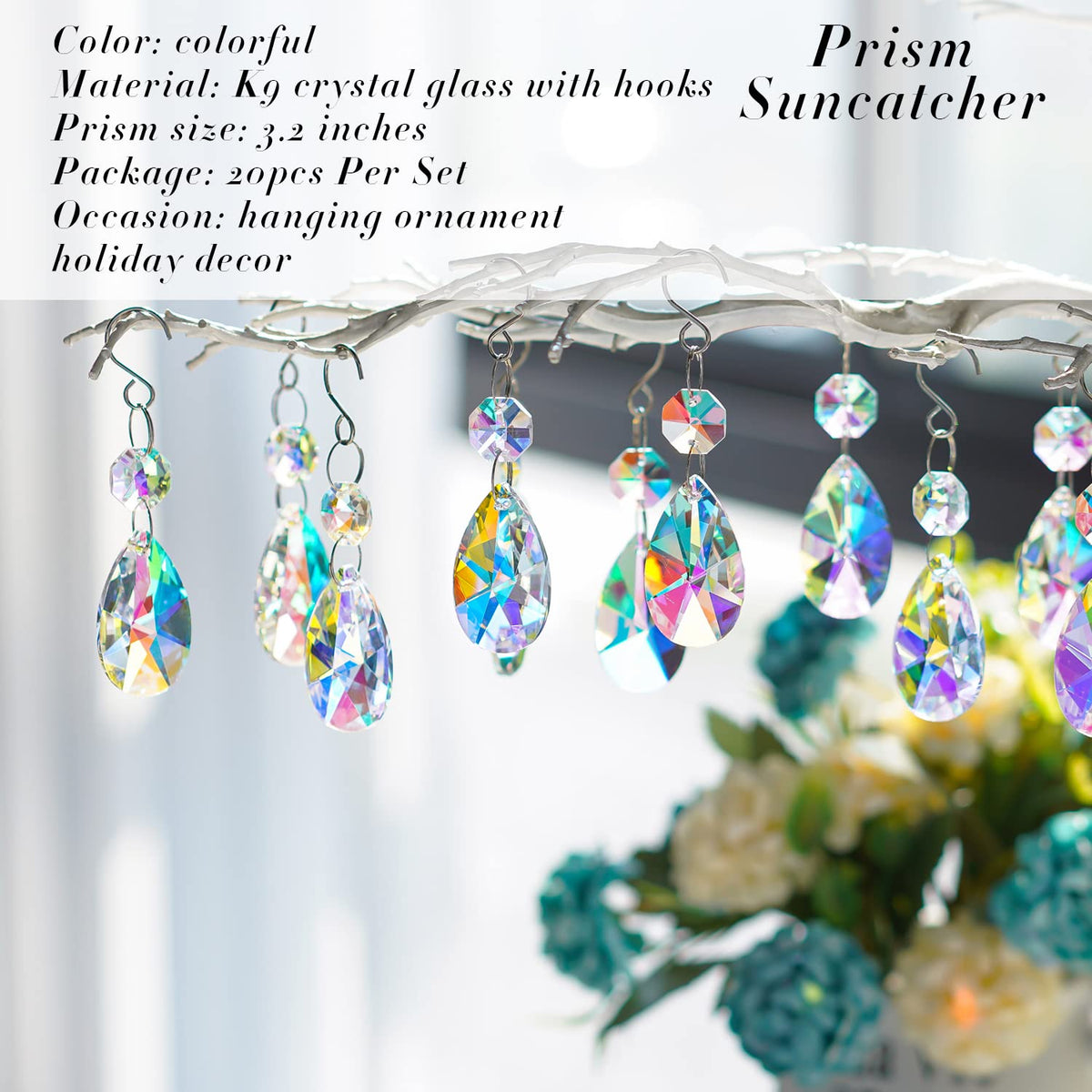 HD Hyaline Dora prisms create bright reflections on walls and ceilings