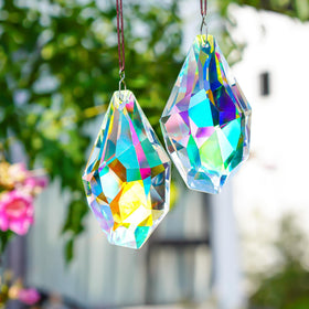 H&D Hyaline & Dora 2-pack sun catchers shimmer brilliantly when sunlight hits.