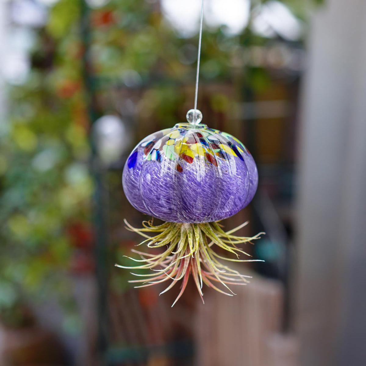 H&D HYALINE & DORA jellyfish ornament adds handmade charm to gardens.