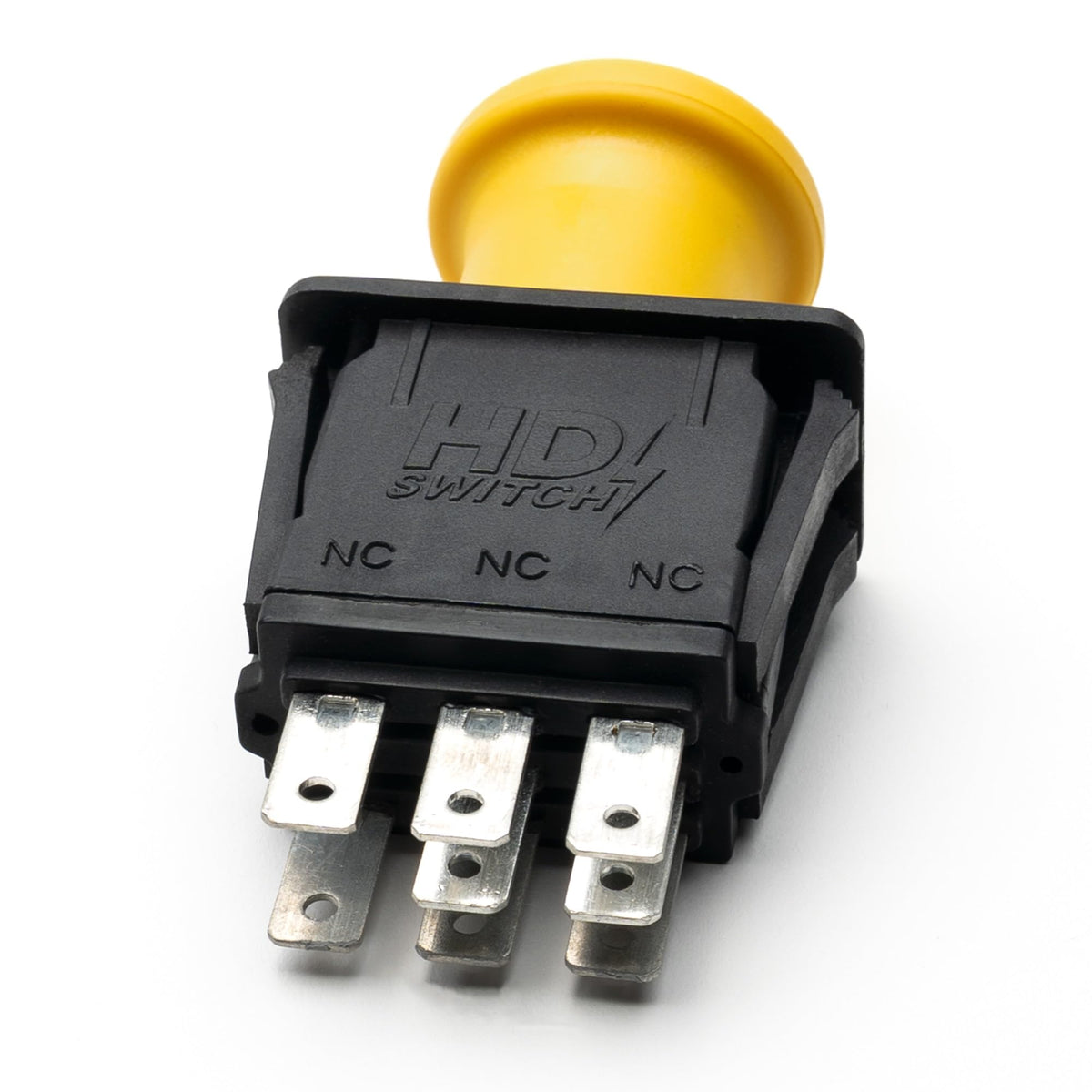 HD Switch 100000-cycle test label communicates durable endurance for tough use