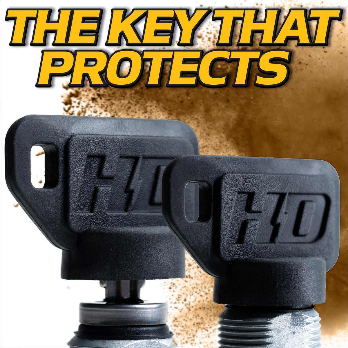 HD Switch carabiner key chain for secure belt or bag attachment.