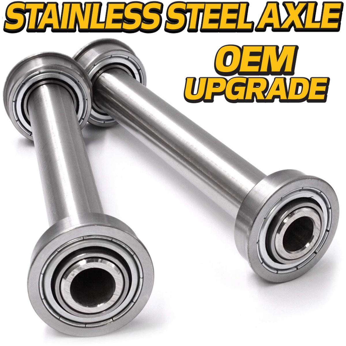 HD Switch rust-proof 304SS axle showcasing corrosion resistance