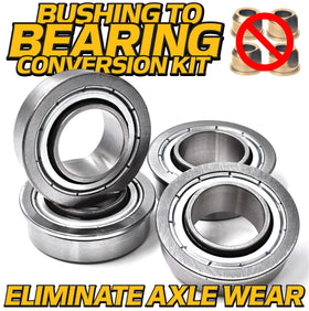 HD Switch steering spindle rebuild kit components ready for install.