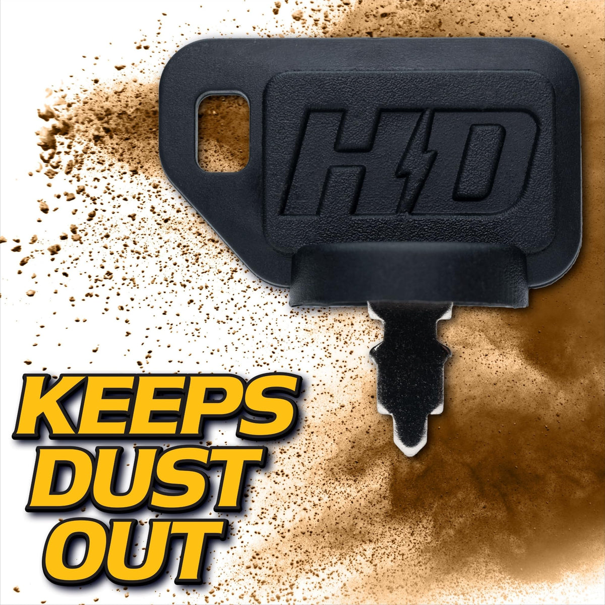 HD Switch umbrella key protects against dust, dirt and water during mowing.