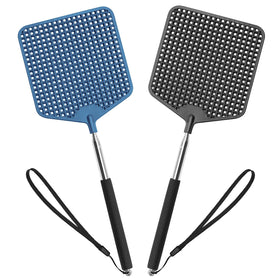 HDAJY telescopic fly swatter with extended pole for long reach