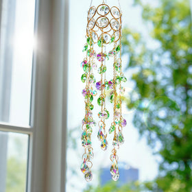 HDCRYSTALGIFTS AB finish crystal suncatcher adds sparkle to glass doors.