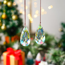 HDCRYSTALGIFTS hanging prism can enhance chandeliers or art projects with prism facets