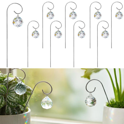 HDCRYSTALGIFTS crystal ball prism 30mm casting vivid rainbows in windows