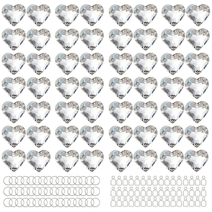 HDCRYSTALGIFTS crystal heart prism sun catcher casting rainbows on sunny windows