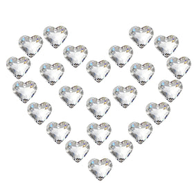 HDCRYSTALGIFTS crystal heart prisms 24pcs create dazzling rainbows in direct sunlight