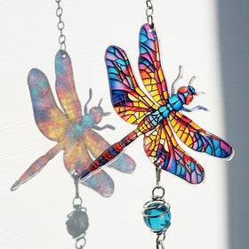 HDCRYSTALGIFTS dragonfly design symbolizing transformation and peace outdoors