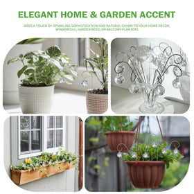 HDCRYSTALGIFTS elegant garden accent for windowsill or balcony planters
