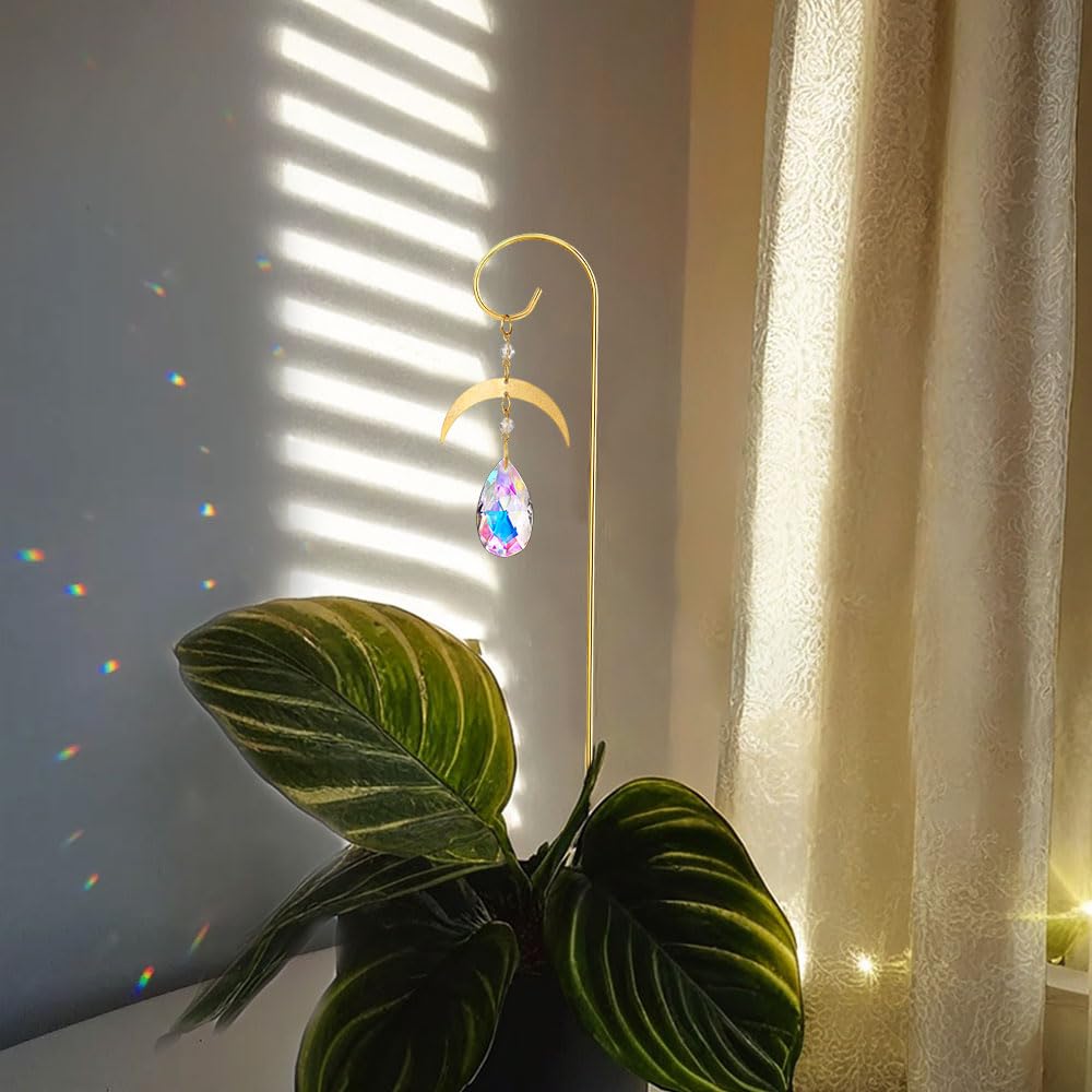 HDCRYSTALGIFTS fairy garden suncatchers brighten terrariums and shelves with shimmer.