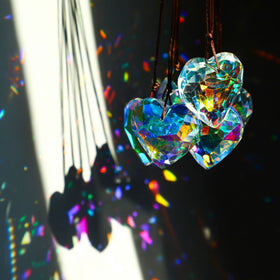 HDCRYSTALGIFTS Galentine's Day crystal heart decor for celebrations