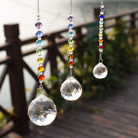 HDCRYSTALGIFTS suncatchers decorating garden or balcony for colorful ambience