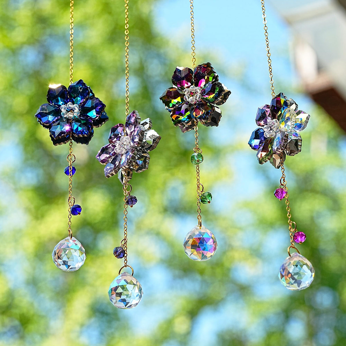 HDCRYSTALGIFTS garden crystal decor to brighten outdoor spaces