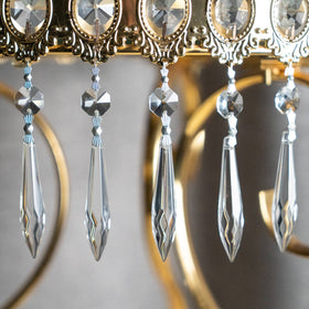 HDCRYSTALGIFTS K9 crystal prism 63mm clear for wedding decor accents.