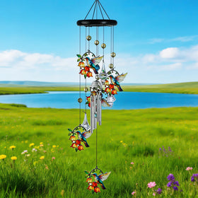 HDCRYSTALGIFTS memorial wind chime adds comforting presence to outdoor spaces.