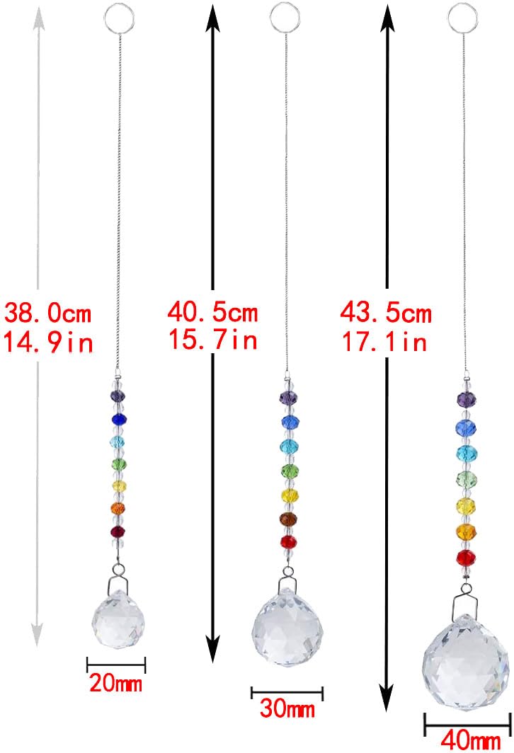 HDCRYSTALGIFTS rainbow maker pendants sparkling on a chandelier with colored light spots