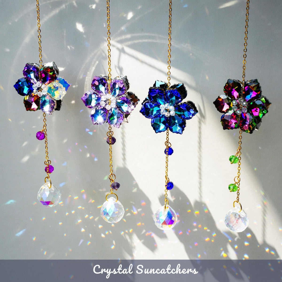 HDCRYSTALGIFTS rainbow prism suncatcher for indoor outdoor glow