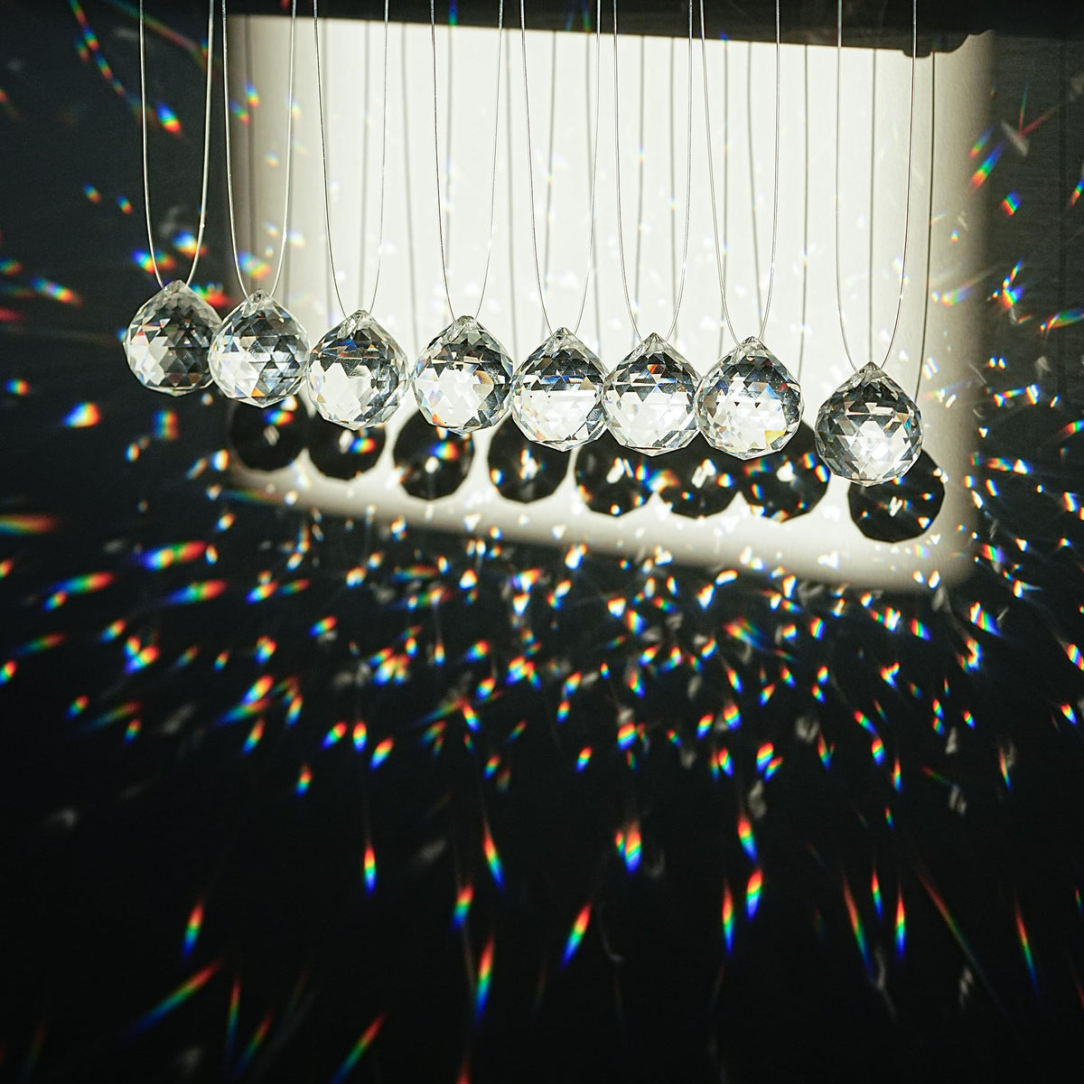 HDCRYSTALGIFTS window ornament prism enhances garden light with shimmering color