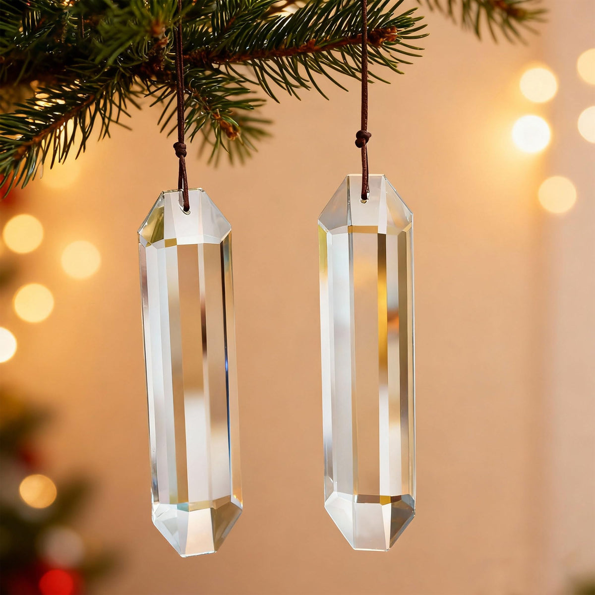 HDCRYSTALGIFTS large 120mm prisms deliver vivid light effects