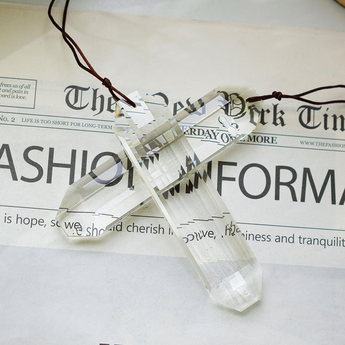 HDCRYSTALGIFTS clear hanging prisms brighten indoors with light play