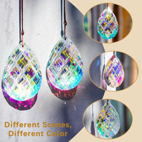 HDCRYSTALGIFTS Crystal suncatchers brighten cars with rainbow reflections