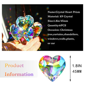 HDCRYSTALGIFTS suncatcher prisms with cords for easy hanging
