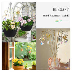HDCRYSTALGIFTS suncatchers suitable for small pots, herbs, and terrarium decor.