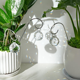 HDCRYSTALGIFTS suncatcher hanging in window brightens space with prismatic light