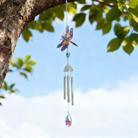 HDCRYSTALGIFTS weatherproof windchime for year-round garden display