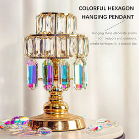 HDCRYSTALGIFTS window decor prism ornaments bring playful light to any room.