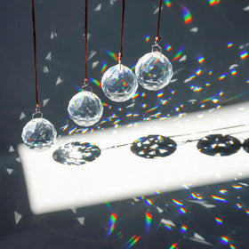 HDCRYSTALGIFTS chandelier pendant prism brings subtle sparkle to ceilings and entryways