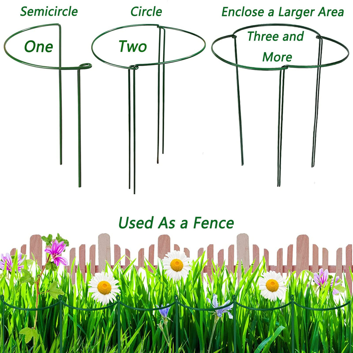 Hdeoops 10-pack stakes for quick garden setup