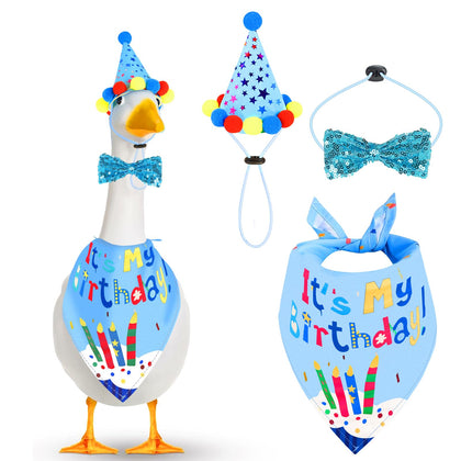 HDGDT birthday bandana on goose adds festive yard decor