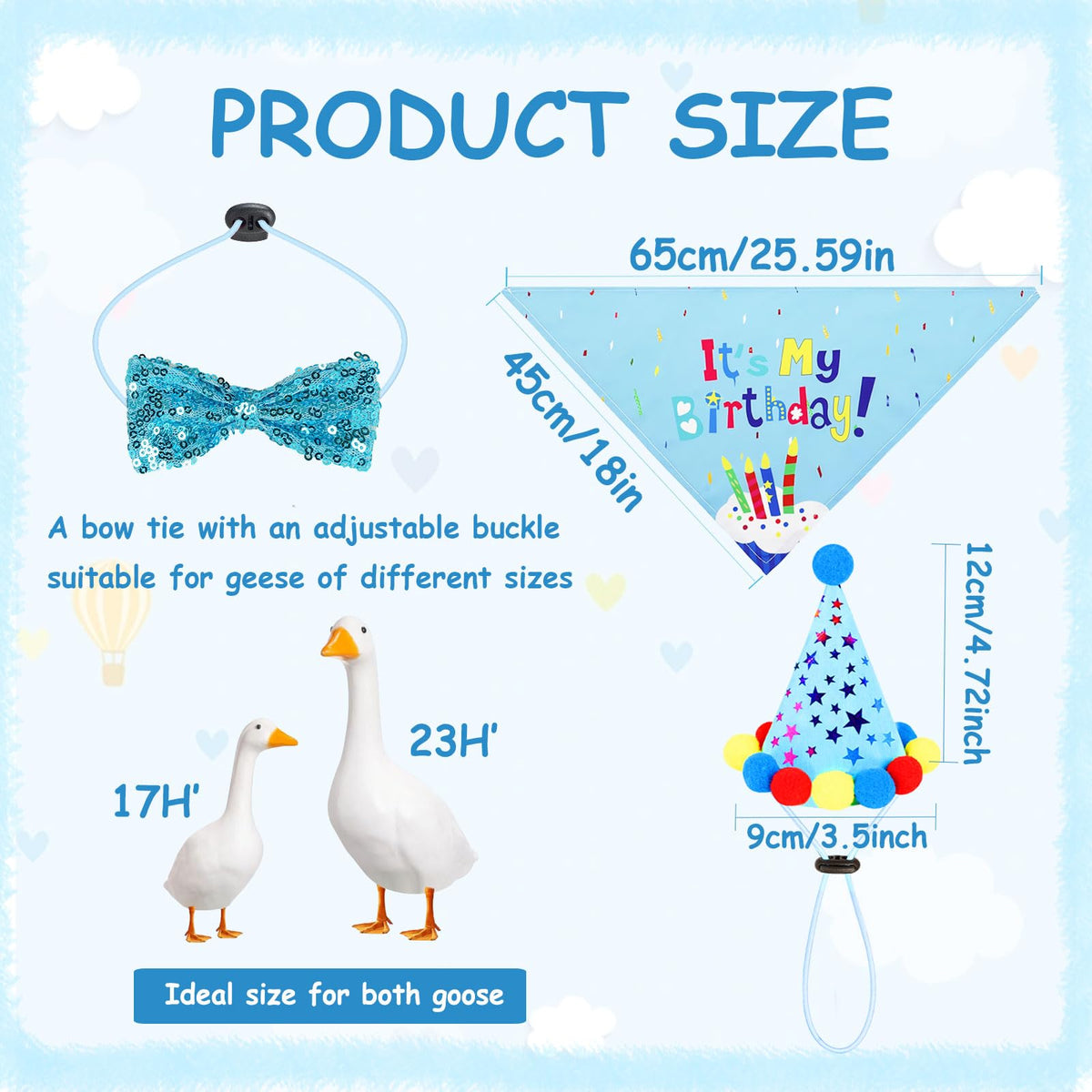 HDGDT sequin bow-tie on goose for a sparkling birthday look