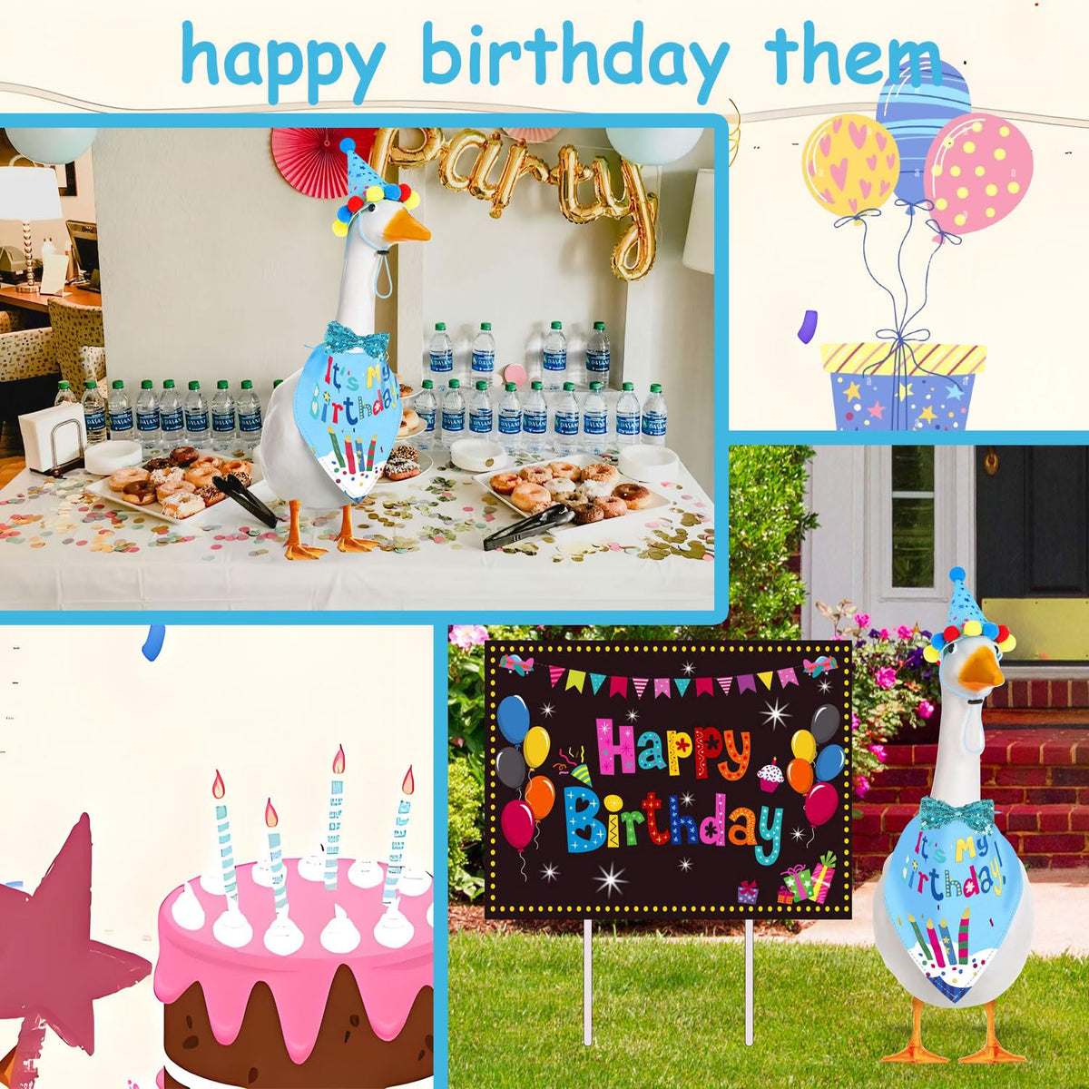 HDGDT weatherproof materials ensure long-lasting birthday display
