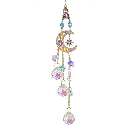 H&D Hyaline & Dora crystal moon suncatcher sparkles rainbows in sunny windows