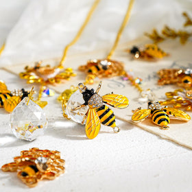 HDH Hyaline & Dora crystal honeycomb suncatcher for porch or door decor