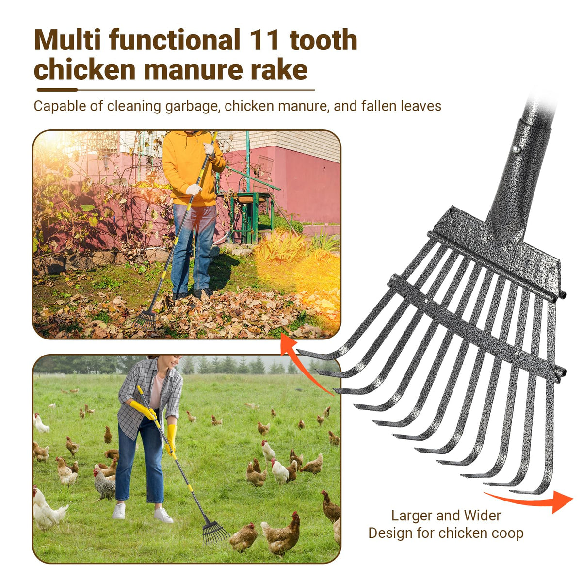hdheubk stainless steel construction adds durability during farm cleanup