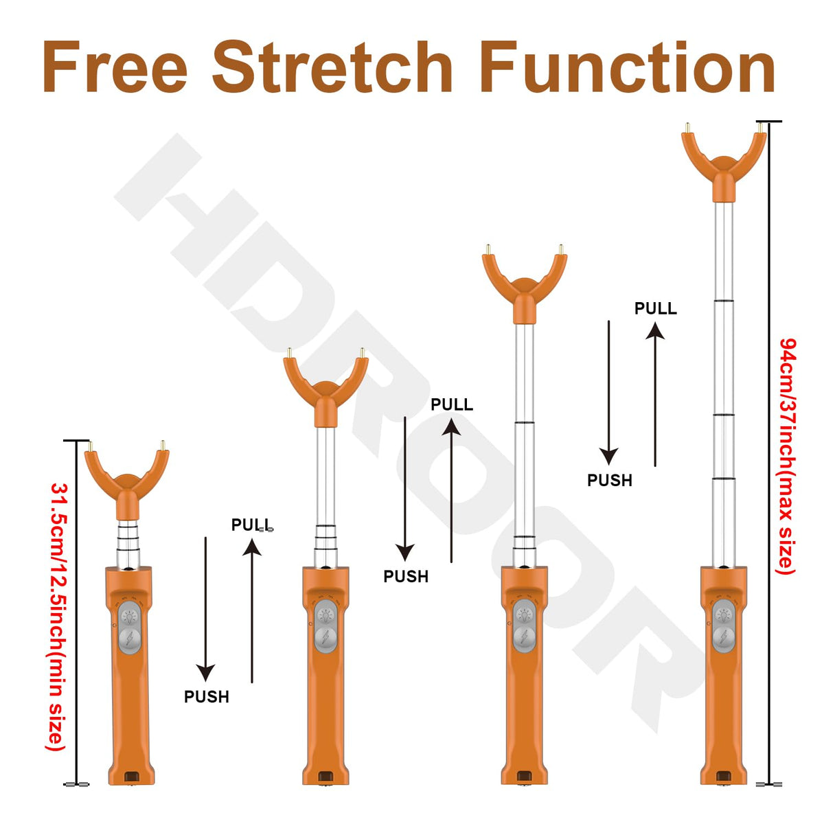 Hdroor cattle prod waterproof body for durable field performance.
